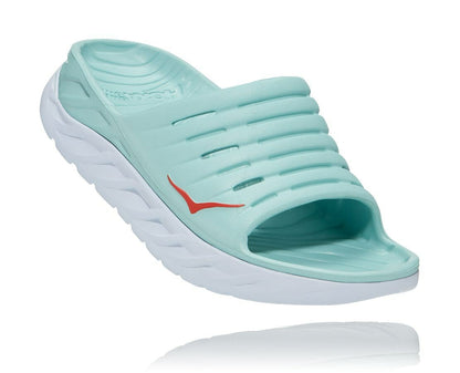 Women's ORA Recovery Slide Eggshell Blue / White