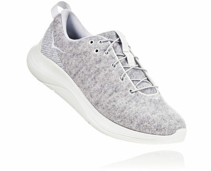 Women's Hupana Flow Wool Lunar Rock / Blanc De Blanc