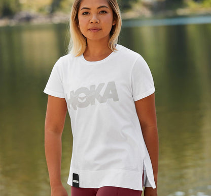 Women's Brand Tee White