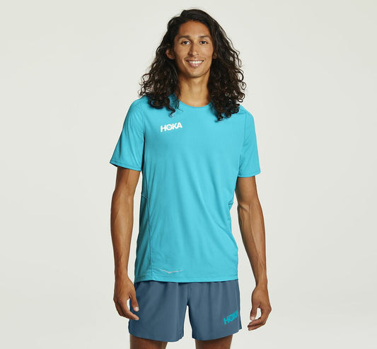 Men's Performance Short Sleeve Scuba Blue